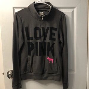 PINK hoodie ( Gray & pink )